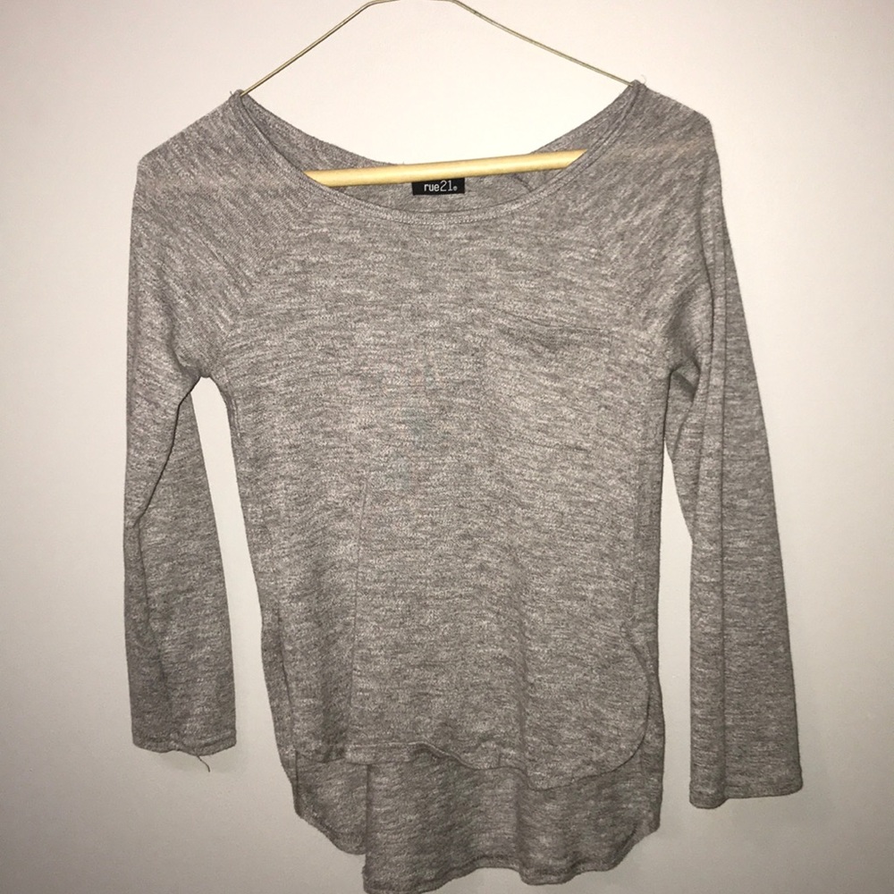 Gray sweater